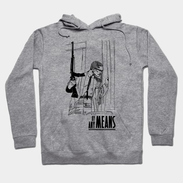 By Any Means Necessary Malcolm X T-Shirt Hoodie by HipHopTees